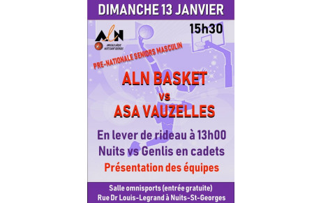 13 janvier à 15h30 + Présentation des équipes et Galette des Rois